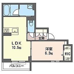 grandreve大宮西 1LDKの間取図画像