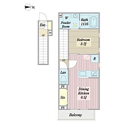 間取図画像 1LDK