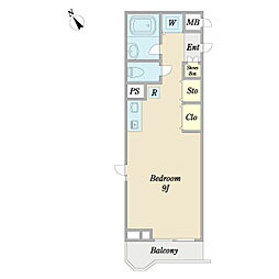 プロシード幕張本郷 ワンルームの間取図画像