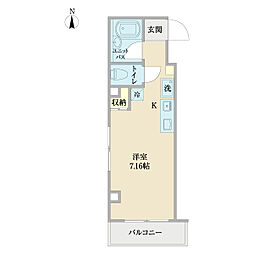 ソフトライフ幕張本郷ビル ワンルームの間取図画像