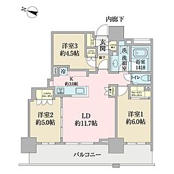 間取図画像 3LDK