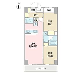 間取図画像 2LDK