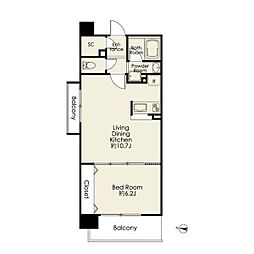 間取図画像 1LDK