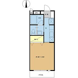 α-NEXT前橋第12 1Kの間取図画像