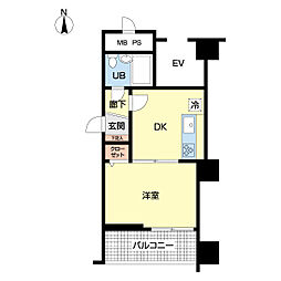 ライオンズマンション高崎田町 2SLDKの間取図画像