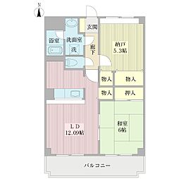 Ｐａｙｓａｇｅ 4階2LDKの間取り