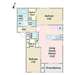 Ｌｕｘｅｓ 1階2LDKの間取り