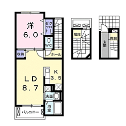 セレーノ 1LDKの間取図画像