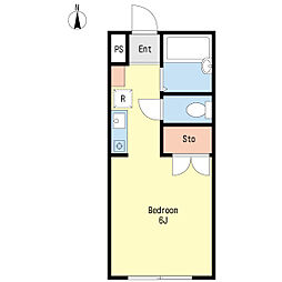 サンハイム西千葉 ワンルームの間取図画像
