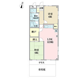 Grace 2SLDKの間取図画像