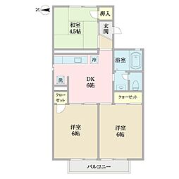グランドール 3DKの間取図画像