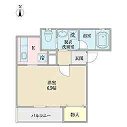 メゾンTSM 1Kの間取図画像