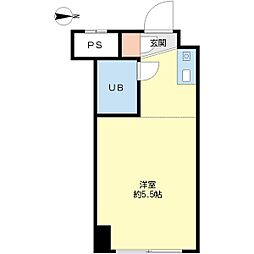 プロシード西川口 ワンルームの間取図画像