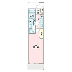 Ｌａ　ｆｏｒｔｕｎａ　II 1階1Kの間取り
