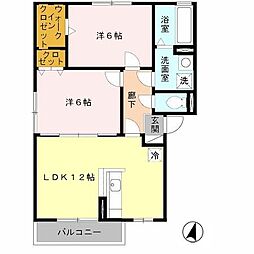 間取図画像 2LDK