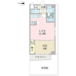 サンルシエル 1LDKの間取図画像