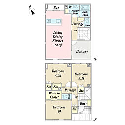 Ｄｏｍａｎｉ 0101 1階3LDKの間取り