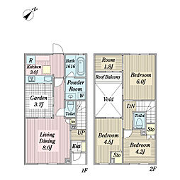 Wisteria Court 3LDKの間取図画像