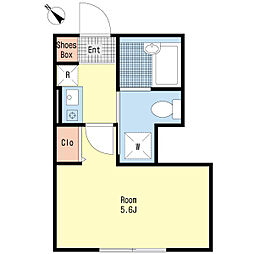 アビデ南長崎 1階1Kの間取り