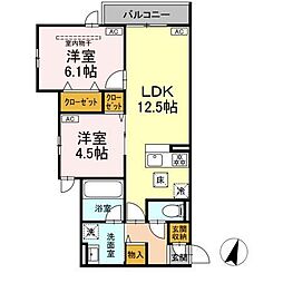 間取図画像 2LDK
