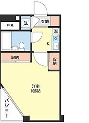 ボンヌ・シャンス目白台 1Kの間取図画像