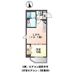 仮)高島平1丁目マンション新築工事 1LDKの間取図画像