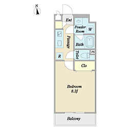pinoさくら通り 1Kの間取図画像