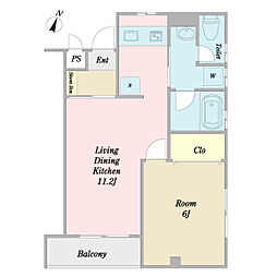 間取図画像 1LDK