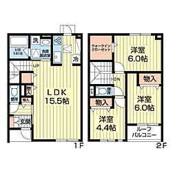 RUHE RAUM A 3LDKの間取図画像