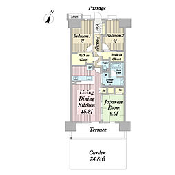 ガーデンゲート千葉ニュータウン中央EAST 3LDKの間取図画像