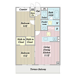 間取図画像 2LDK