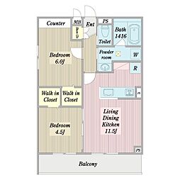 間取図画像 2LDK