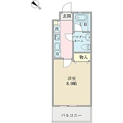 SK八潮ビル 1Kの間取図画像
