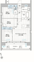プレミアムフラット三郷ステーションサイト 3LDKの間取図画像