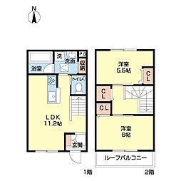 間取図画像 2LDK