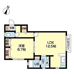 間取図画像 1LDK