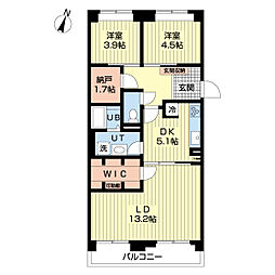 間取図画像 2SLDK