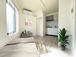 レイコー新八柱 0405 4階1Kのリビング/ダイニング