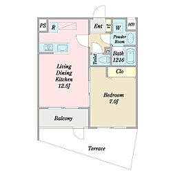間取図画像 1LDK