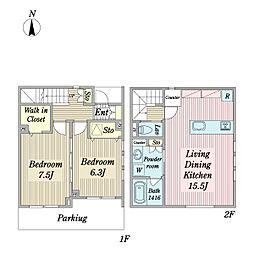 間取図画像 2LDK
