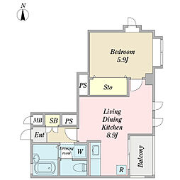 間取図画像 1LDK