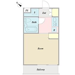 プロシード千歳烏山 ワンルームの間取図画像