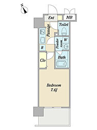 FRANCHIR 1Kの間取図画像