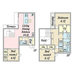 Green Terrace 3LDKの間取図画像
