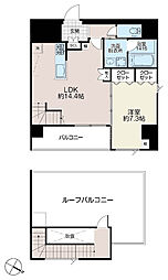 イゾラセレーナ目黒 1LDKの間取図画像
