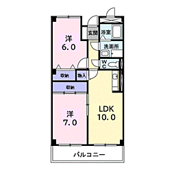間取図画像 2LDK