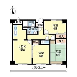 サン・ヴィーゼ・T・M 3LDKの間取図画像