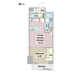 (仮称)南台TY計画 1LDKの間取図画像