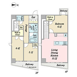 D-Carrara (ディ-カッラーラ) 3LDKの間取図画像