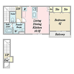 間取図画像 1LDK